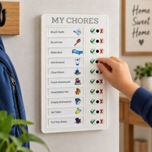 Chores Note Board with Sliders