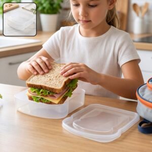 Plastic Sandwich Lunch Box