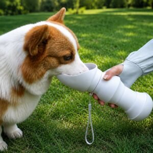 2-in-1 Pet Feeding Bowl and Water Dispenser