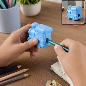 Train Shape Double Hole Pencil Sharpener