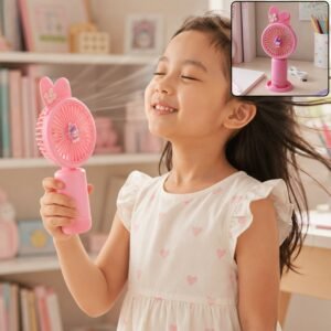Mini Handheld Fan with Desktop Stand