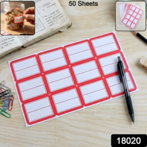 Writable Label Stickers (50 Sheets)