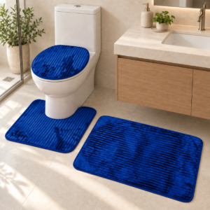 Anti Slip Bathroom Mat Set (3 Pc)