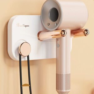 Wall-Mounted Hair Dryer Holder, Self-Adhesive (1 Pc)