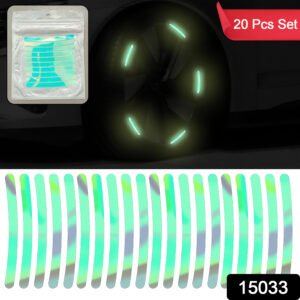 Reflective Car Wheel Hub Stickers (20 Pcs)