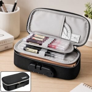 4 Layer Pencil Case with Combination Lock