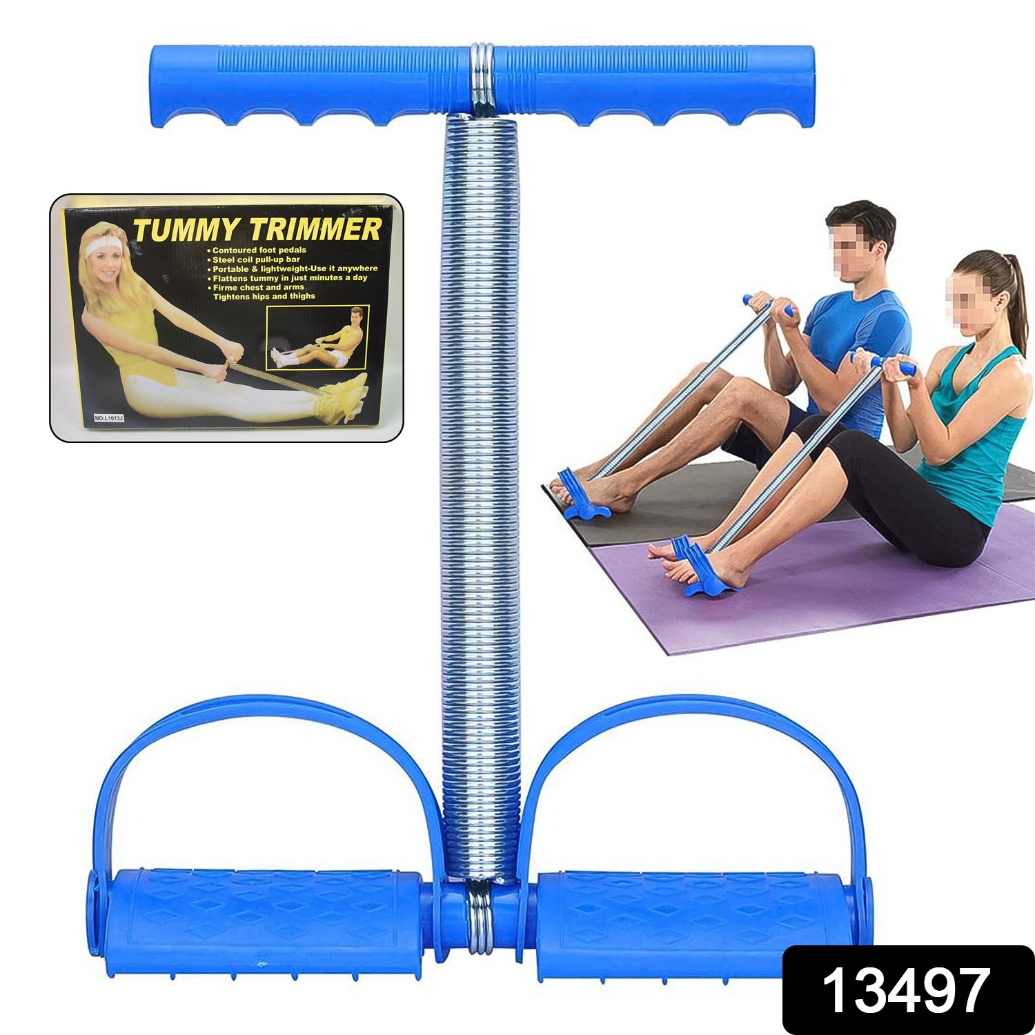 Spring Tension Pull Rope Exercise Band (1 Pc)