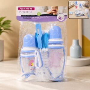 Baby Feeding Bottle Set with Bib and Brush